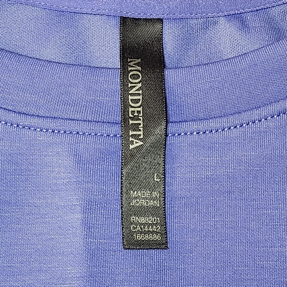 Mondetta Bright Periwinkle Pullover Sweatshirt Top Size Large - Picture 4 of 6